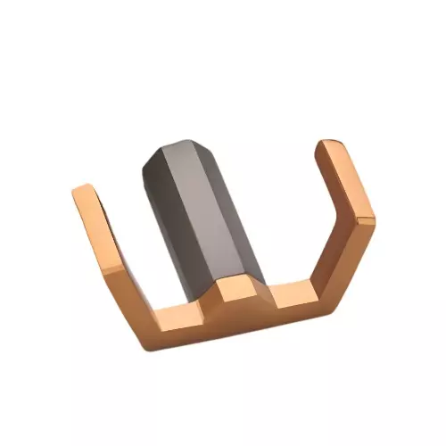 Altitude Cloth Hook Standard Size Metal Body RG/B.Satin Finish for Sliding Doors, Wardrobes, Cabinets, 710