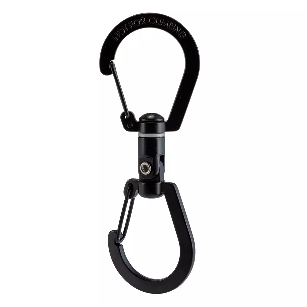 RS PRO Swivel Spring Hook Zinc Alloy Black 103 mm 36 mm, 119976