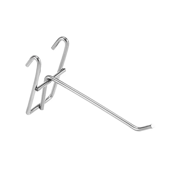 DORIO Mesh Hook 6 mm Thickness Mild Steel Chrome-Plated Finish, DC-63