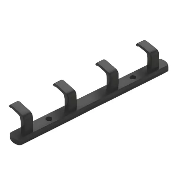 Altitude Cloth Hook 4 Pin Sofy Series Metal Body Black Finish for Bathroom, Kitchen, Bed Room & More