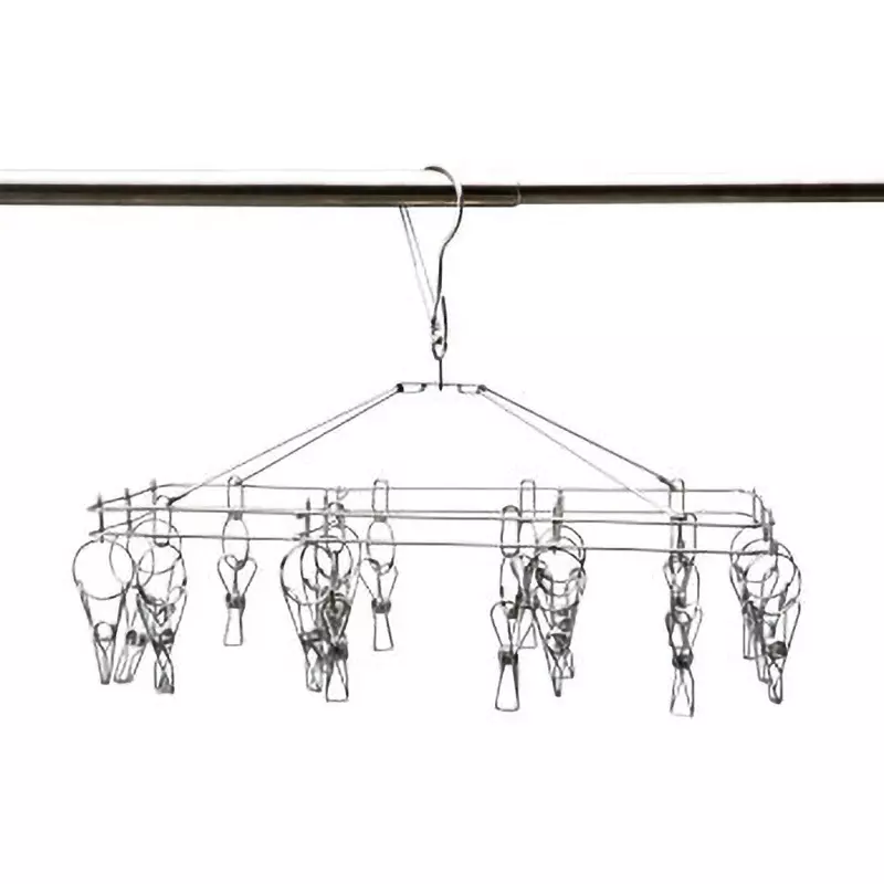 MonotaRO Clothes Hanger Stainless Steel Square 20 Pinch Approx. 375 x 300 mm, M20-SH34