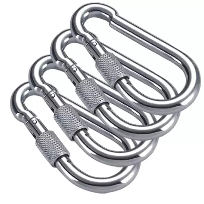zossta-spring-snap-hook-with-locking-nut-alloy-steel-silver-for-industrial-use