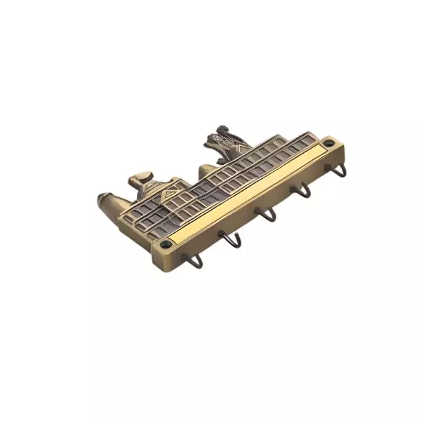 Altitude Cloth Hook Ram Mandir Series Metal Body Antique Finish for Bathroom, Kitchen, Bed Room & More