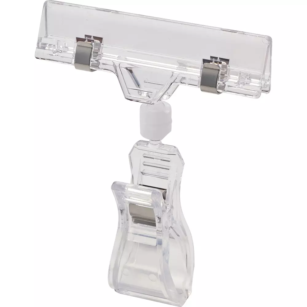 MonotaRO Clip On Sign Holder, Sign Clip 95 m Length, 21236987