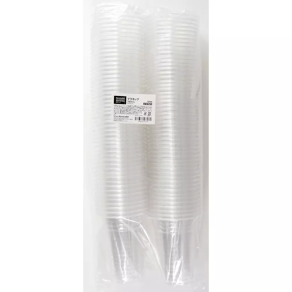 monotaro-plastic-cup-260-ml-100-mm-height-39475794-pack-of-100-pcs