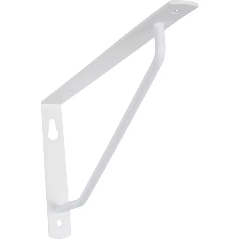 MonotaRO Shelf Support Bracket Made of Steel White 180x90 mm Nominal Size, White 180x90