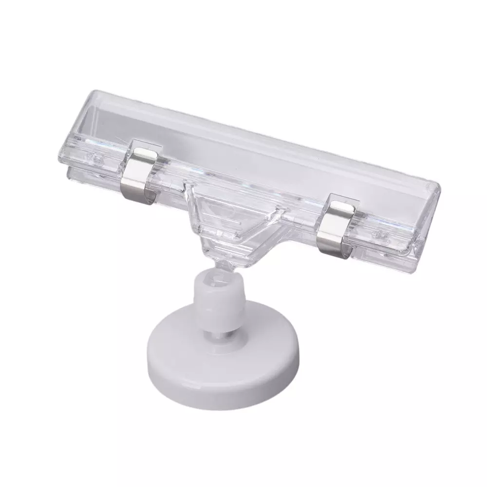 MonotaRO Holder Type Magnetic Display Clip Wide clip + 1 joint + magnet 50 mm Overall Length, 21236944