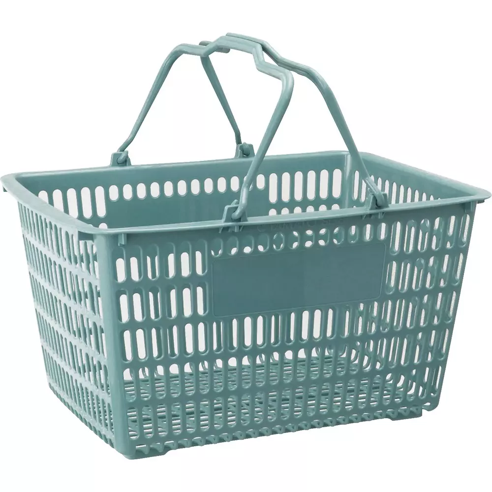 MonotaRO Shopping Basket Blue green 29 L Capacity, KMK33-BG