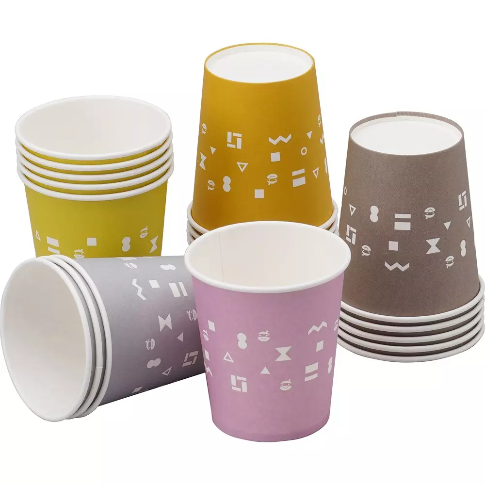 MonotaRO Paper Cups With Handles, Fsc(R) Certified Products, Assorted, 39475855 (Pack of 50 Pcs)