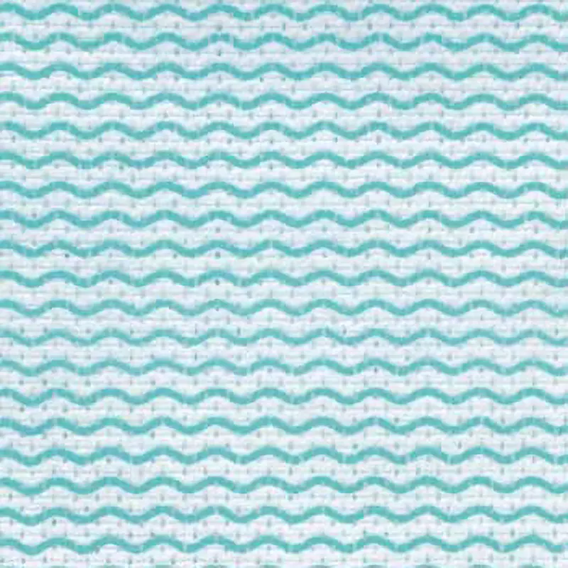 MonotaRO Table Duster Rayon, polyester White + Green About 0.3 mm Thickness, 17976342 (Pack of 100 Pcs)