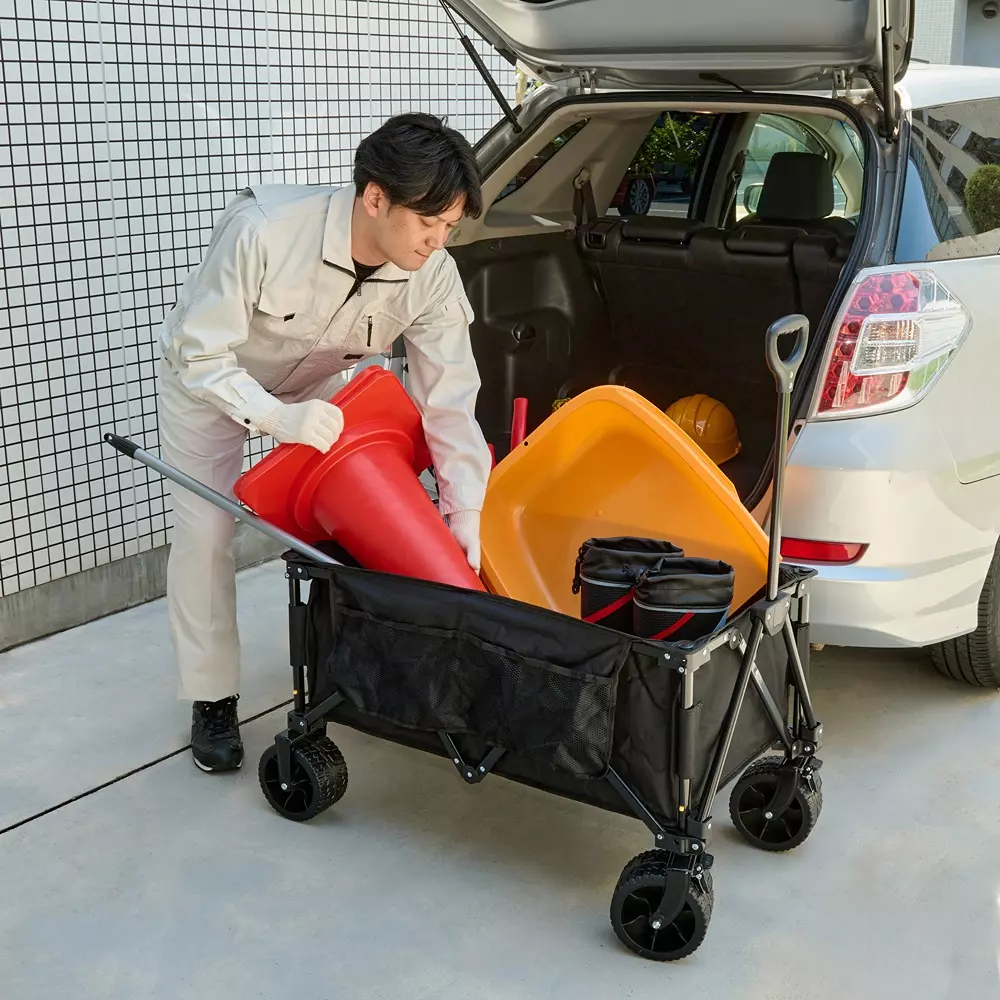 monotaro-carry-cart-120kg-135l-4-wheel-wide-casters-45852837