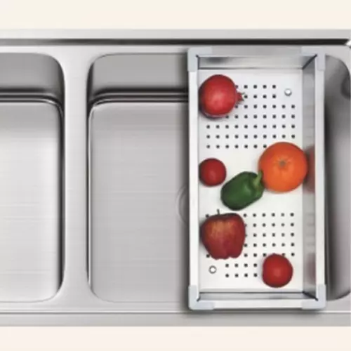 Hekken Colander 220x440x80 mm Stainless Steel Silver, hék-Col-2244