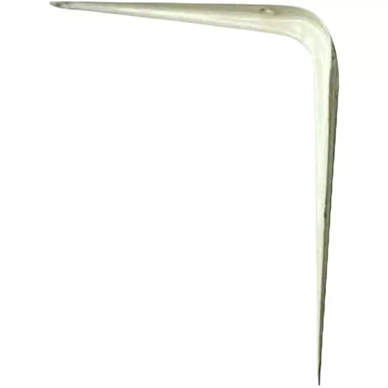 MonotaRO Metal Shelf Bracket Iron / baked paint White 0.8 mm Wall Thickness, 125x150
