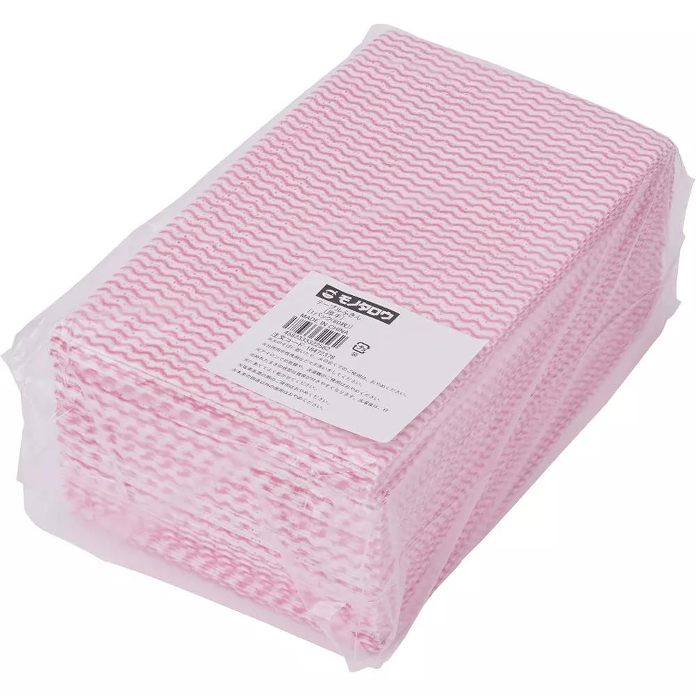 monotaro-table-duster-rayon-polyester-white-pink-about-04-mm-thickness-18472378-pack-of-60-pcs