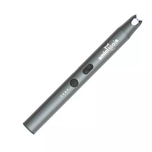 amiciTools Ultra-Slim Electric Lighter Aluminum Body Plasma Ignition Type-C Rechargeable Windproof, 1xELECTRONIC-LIGHTER