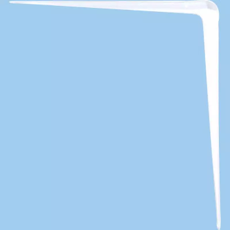 MonotaRO Metal Shelf Bracket Iron / baked paint White 1.2 mm Wall Thickness, 350x400