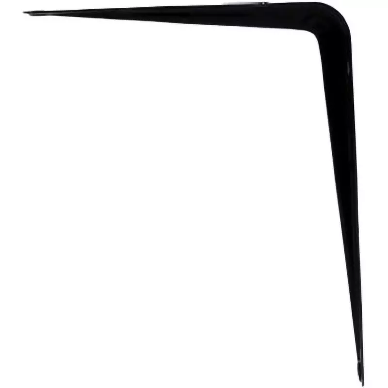 MonotaRO Metal Shelf Bracket Iron / baked paint Black 0.8 mm Wall Thickness, 125x150