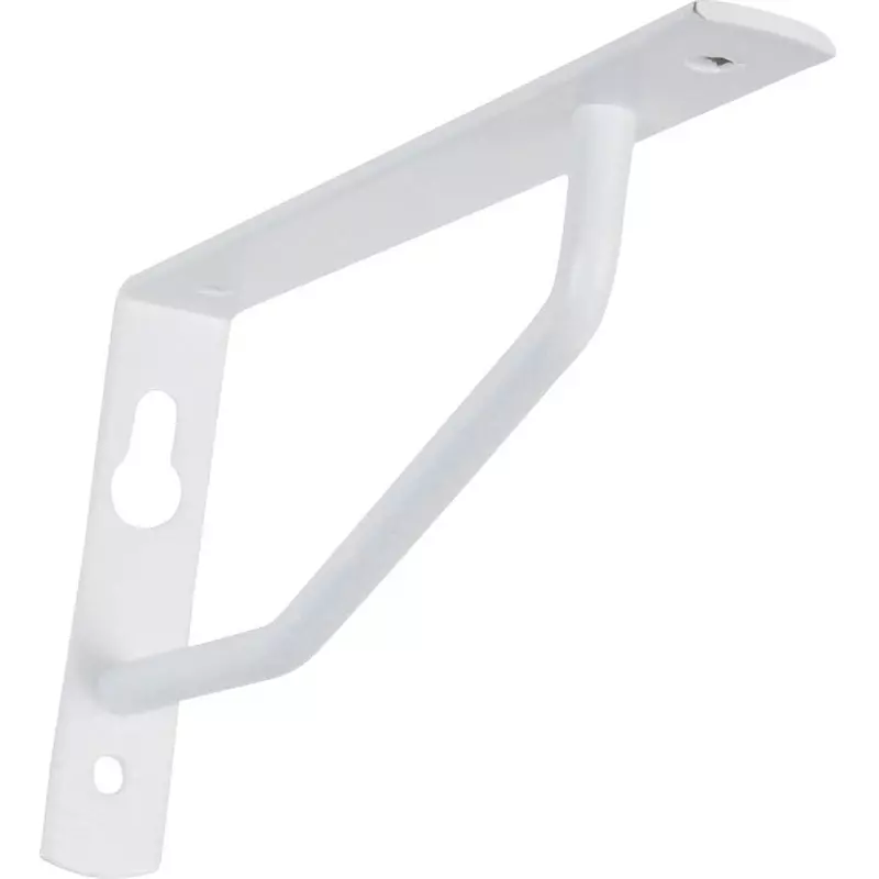 MonotaRO Shelf Support Bracket Made of Steel White 120x60 mm Nominal Size, White 120x60