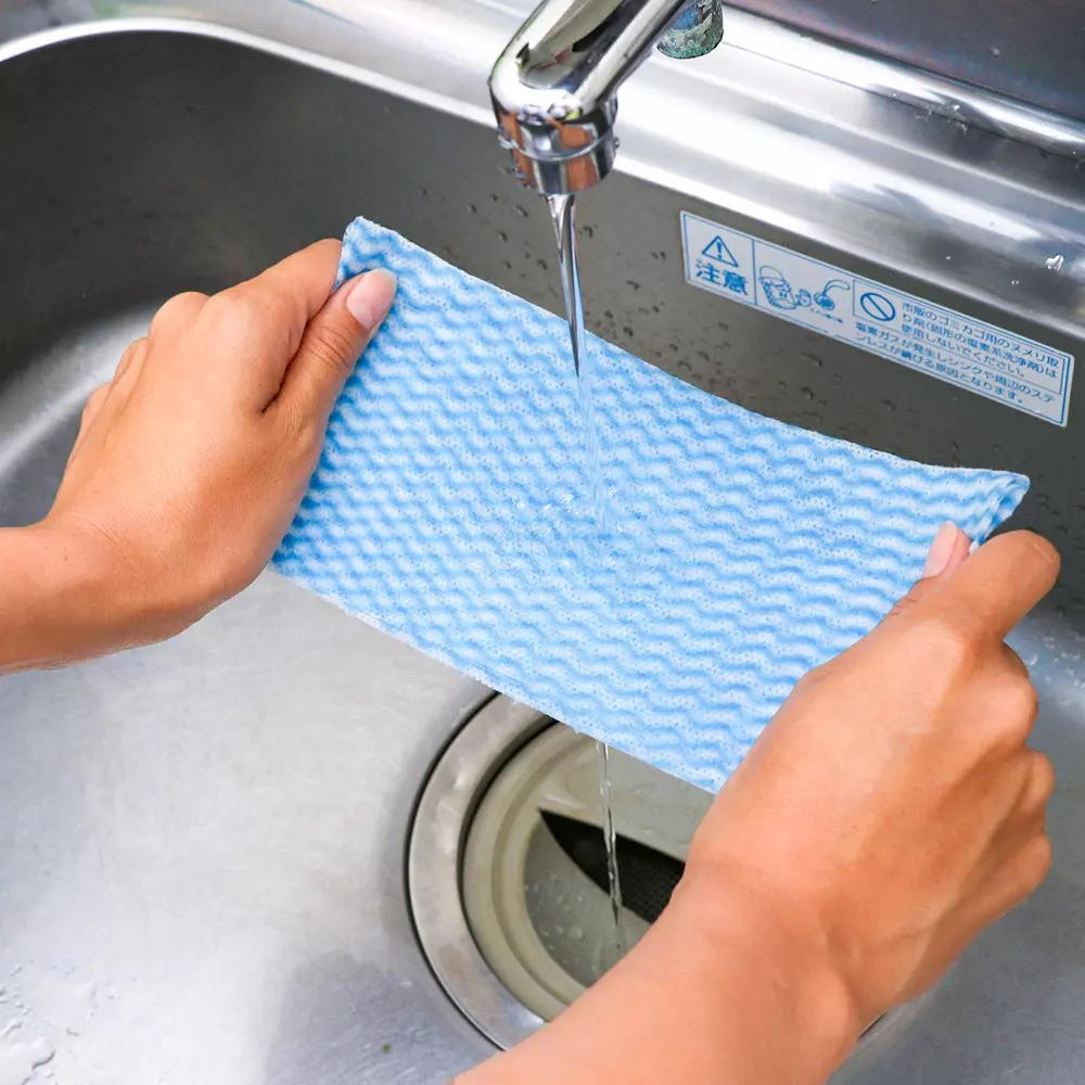 monotaro-table-dishcloth-roll-type-cloth-rayon-polyester-core-paper-blue-03-mm-thickness-41593284-roll-of-42-pcs