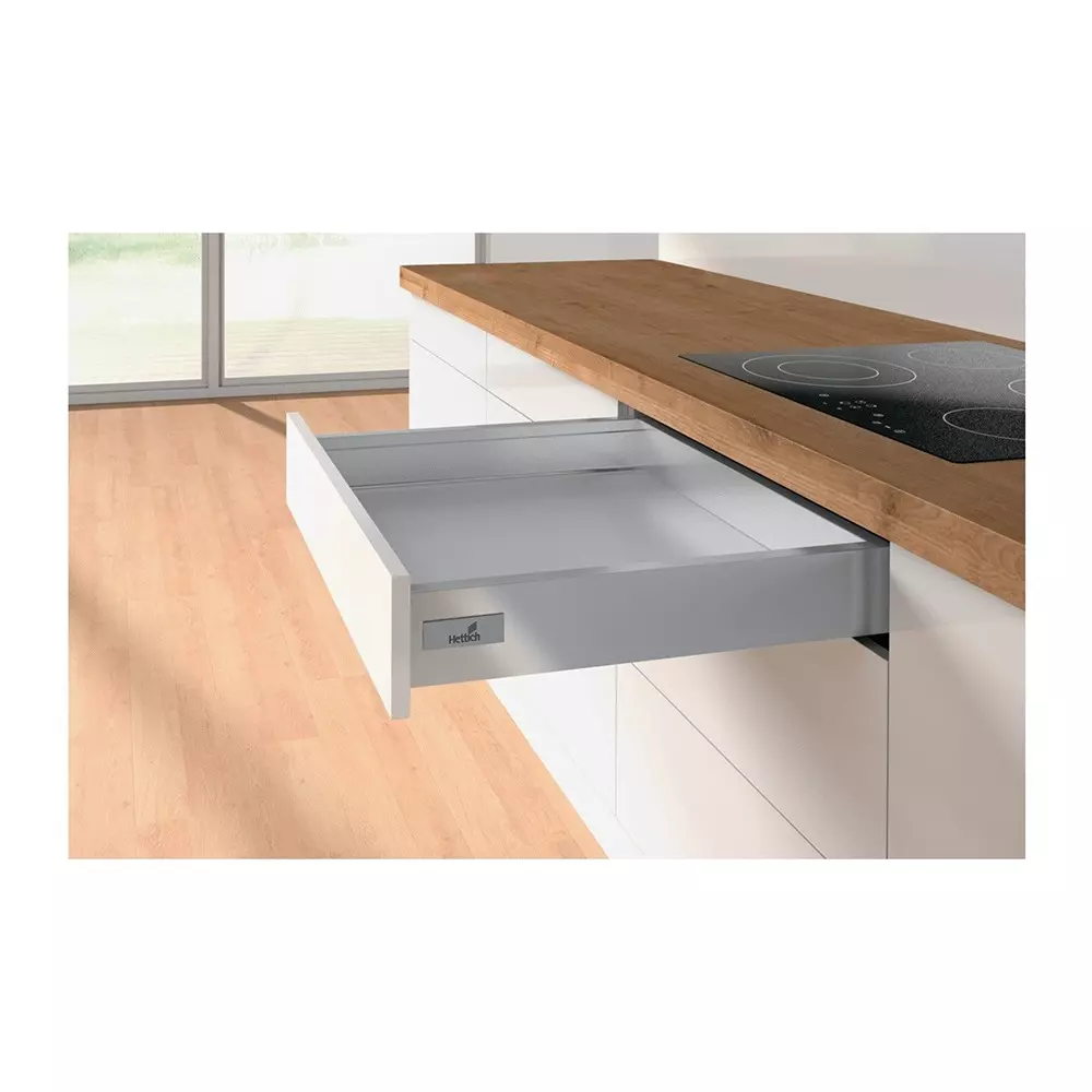 Hettich Linear Drawer System Set InnoTech Atira Silver 70 mm Height