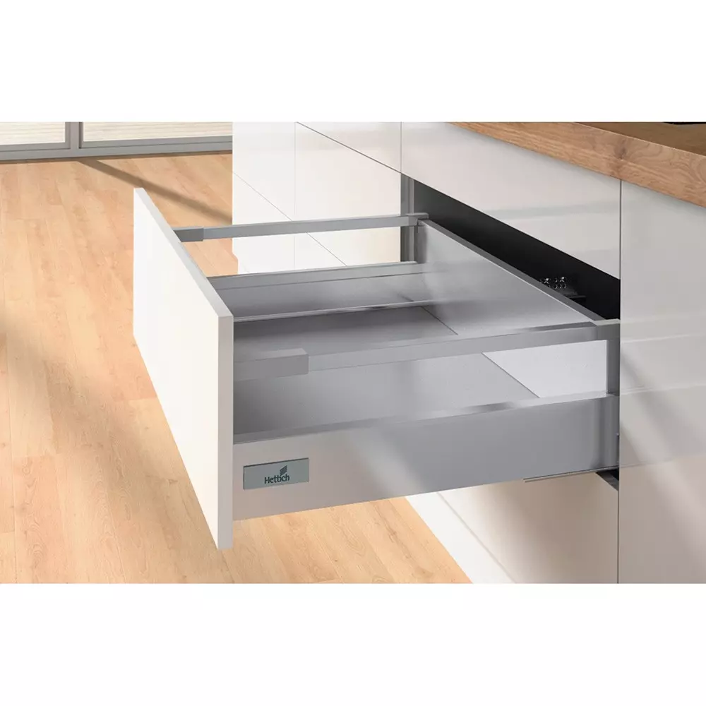 Hettich Linear Drawer System Set InnoTech Atira 50 Kg Load Capacity, 420 mm NL, 176 mm Height, 9349941