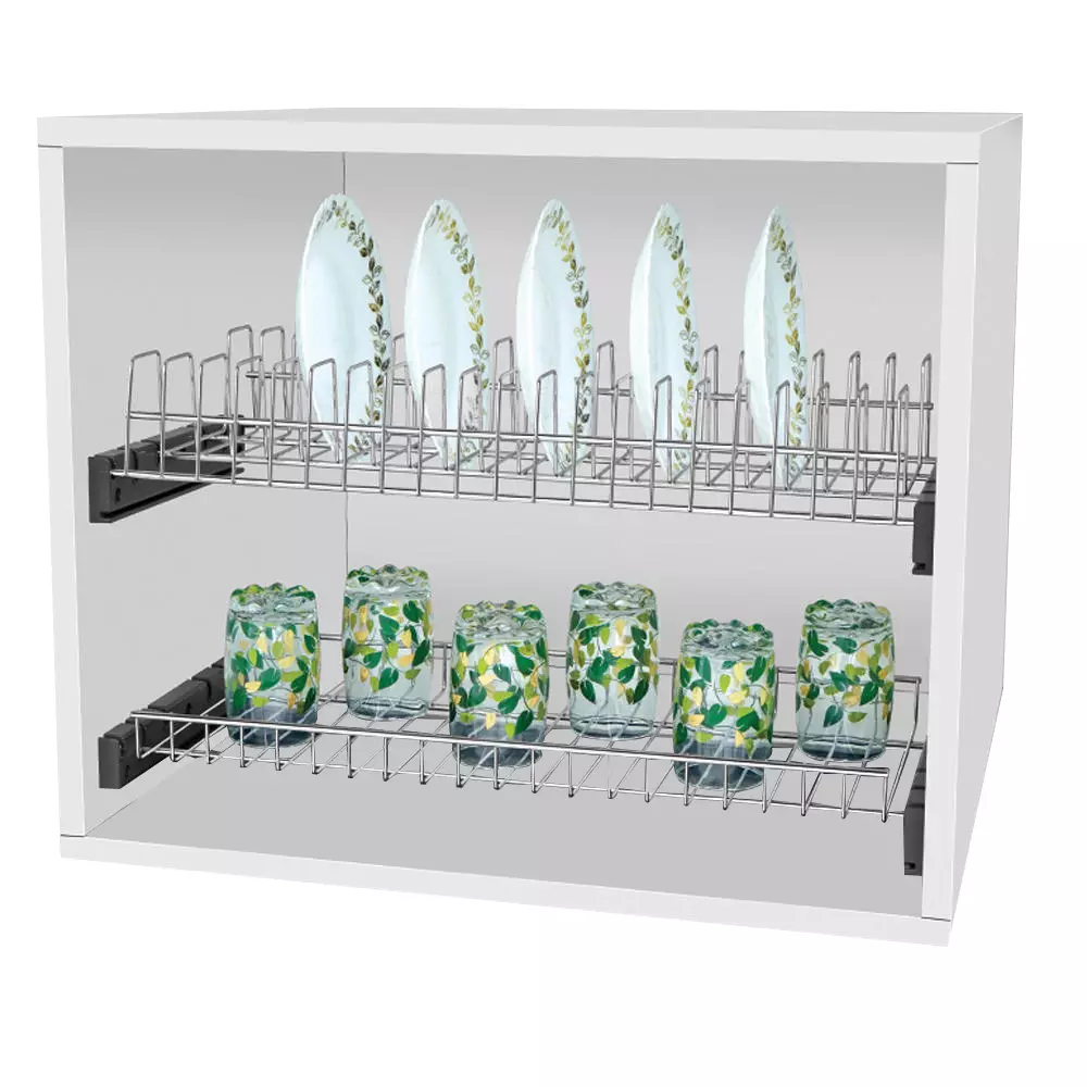 Olive 565x245x80 mm Silver Steel GTPT New