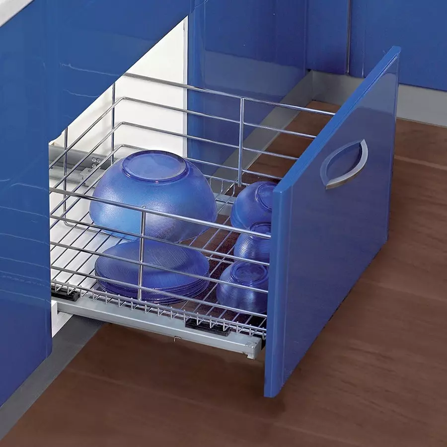 Olive Gold Series 370x385x100 mm SS.304 Grade Stainless Steel Plain Basket, 121 001 007 0