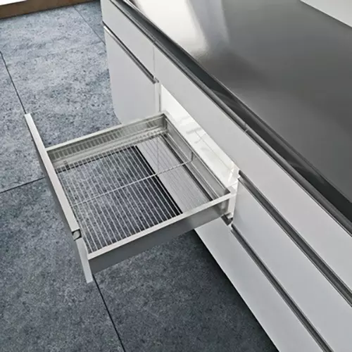Hettich Wire Shelf 312 mm Width, Stainless Steel 201 Chrome Finish, 9216602