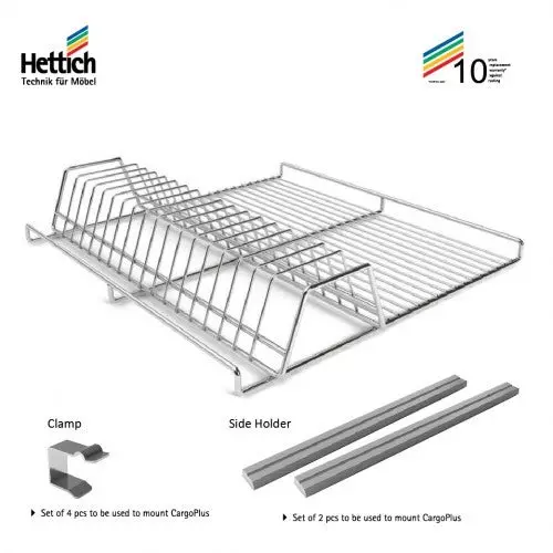 Hettich Cup & Saucer Inlets CargoPlus 312 mm Width, 470 mm Nominal Length, 9216610
