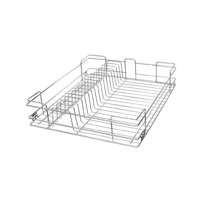 OZONE Speedy Series Cup & Saucer Basket 530x550x100 mm Stainless Stee Chrome Finish, OZS-WB-CS 21x22x4 CP