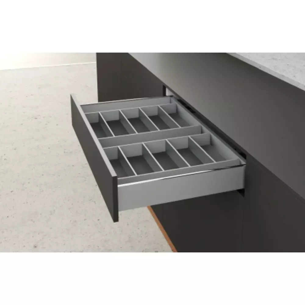 Hettich OrgaTray InnoTech Silver 470 mm Depth, 400 mm Carcase Width, 9288441