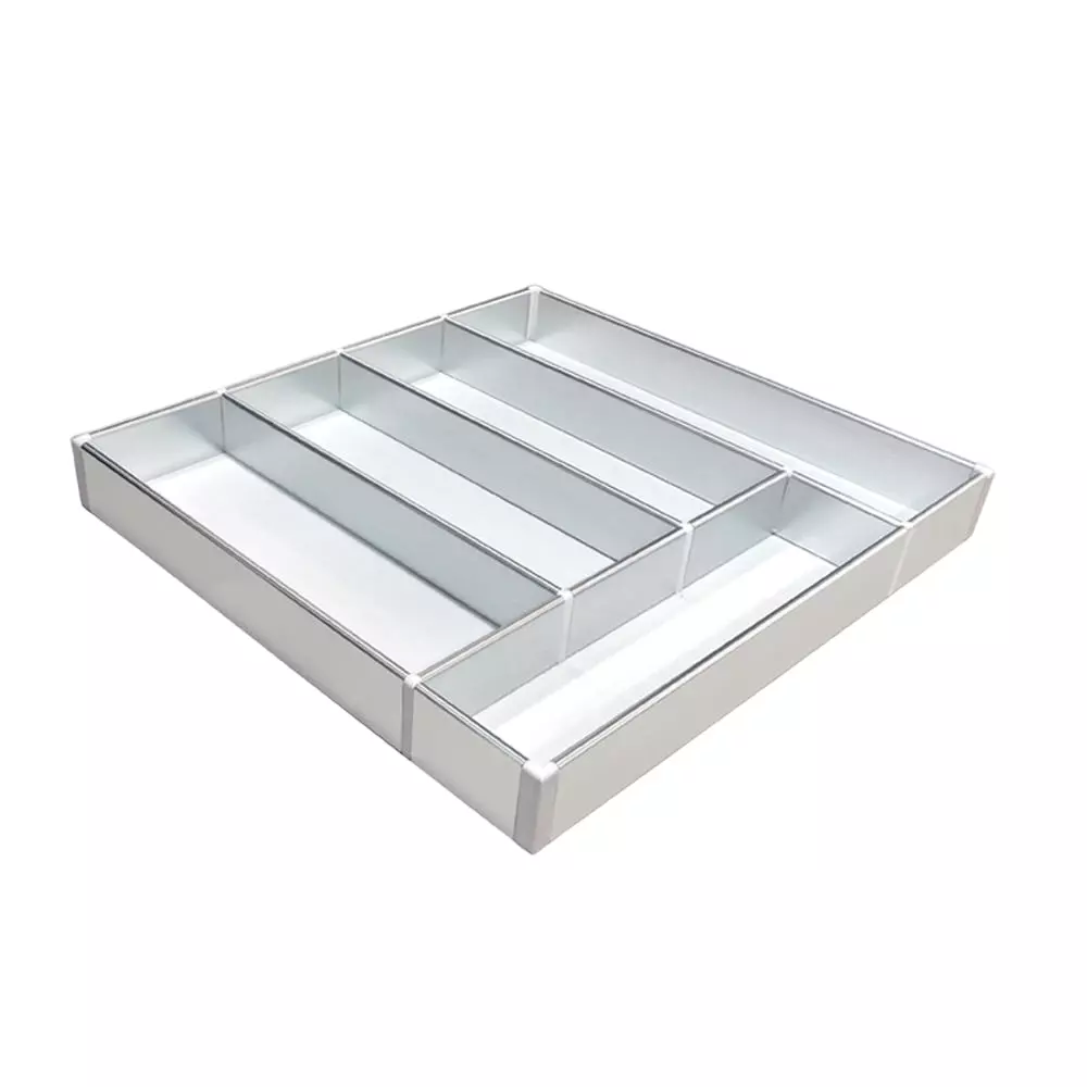 Olive Signature 470x485x90 mm SS.202 Grade Aluminum Cutlery Tray, 111 470 485 2