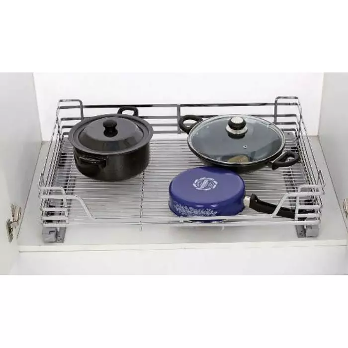 Olive Signature 810x485x140 mm SS.202 Stainless Steel Pullout Basket, 111 009 020 0