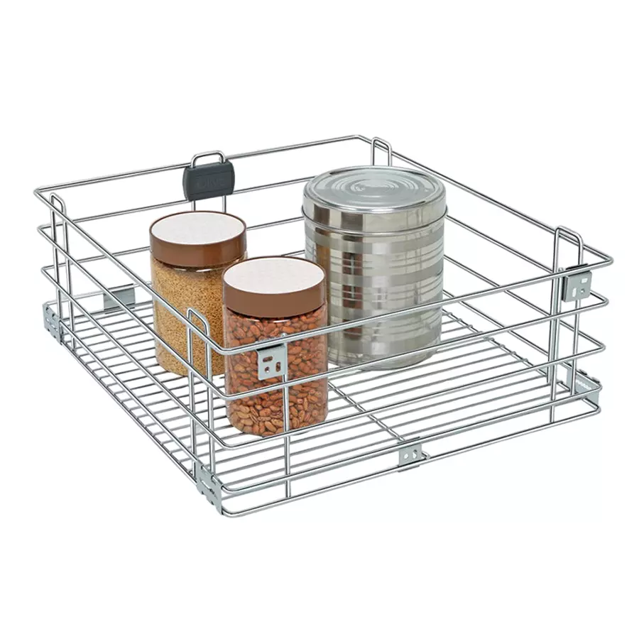 Olive Sparkle 380x405x180 mm SS.304 Grade Stainless Steel Plain Basket, 151 001 009 0