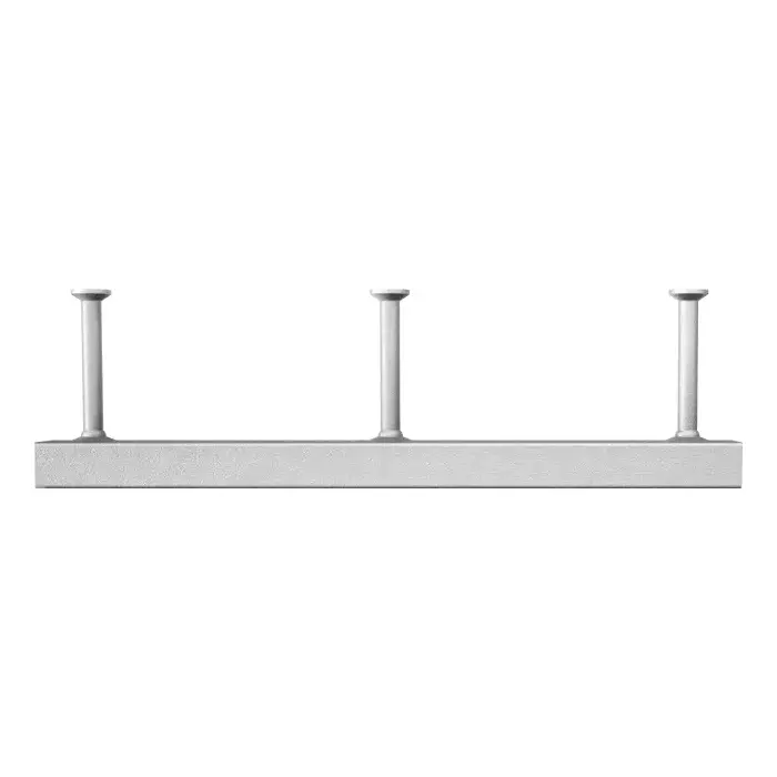 Fischer Hot-Rolled Cast-In Channel 250 mm Length 2 Round Anchor, FES-H-S-38/23-250-HDG
