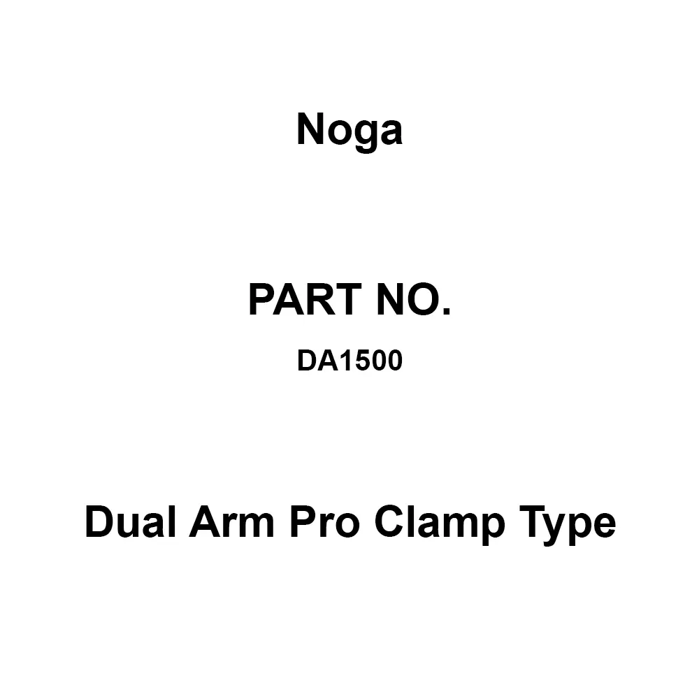 Noga Dual Arm Pro Clamp Type 56x51 mm Arm Length, DA1500