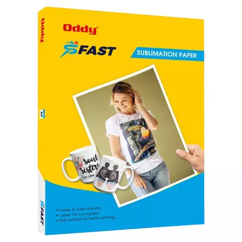ODDY Printable Sublimation Paper Media 54 Inch (1372 mm) Width 310 m Length Compatible with Universal, SFR67-54300