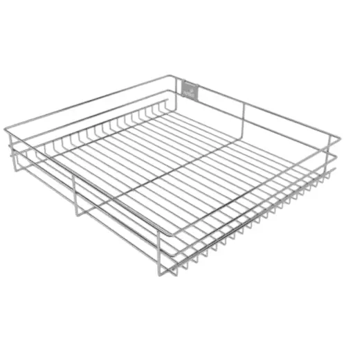 Hettich CargoTech M Plain Wire Basket  500 mm Depth  with KA Clamps 9190382