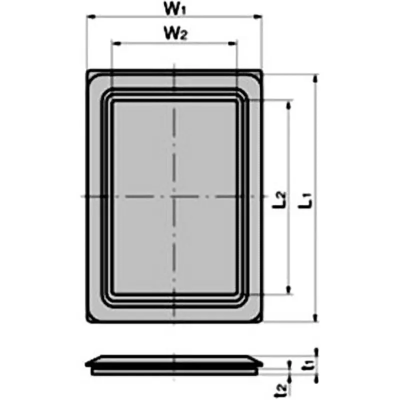 TAKIGEN Window Frame 109x109x2 mm Acrylic Board, C-164-11-Black