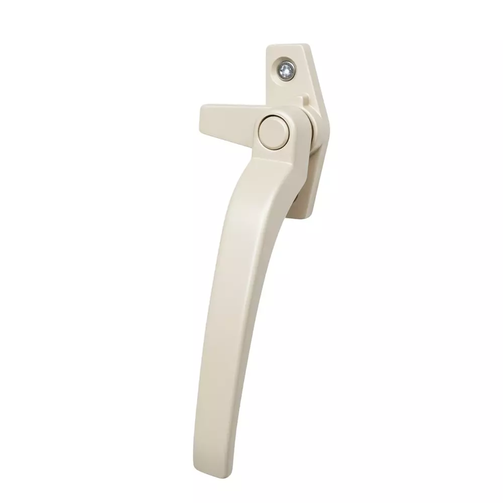 Ebco Window Handle Euro Type White Matt Finish and Right Hand Movement, E-WH1-R
