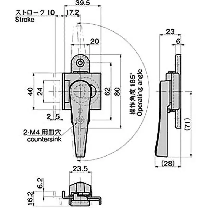 TAKIGEN Stainless Steel Crescent Mirror Buffing, C-1182-2