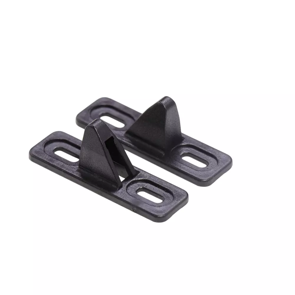 Ebco Sliding Window Latch Receiver Plate Black Finish and Nylon Glass Filled Body, SWL3-D (Pack of 100)