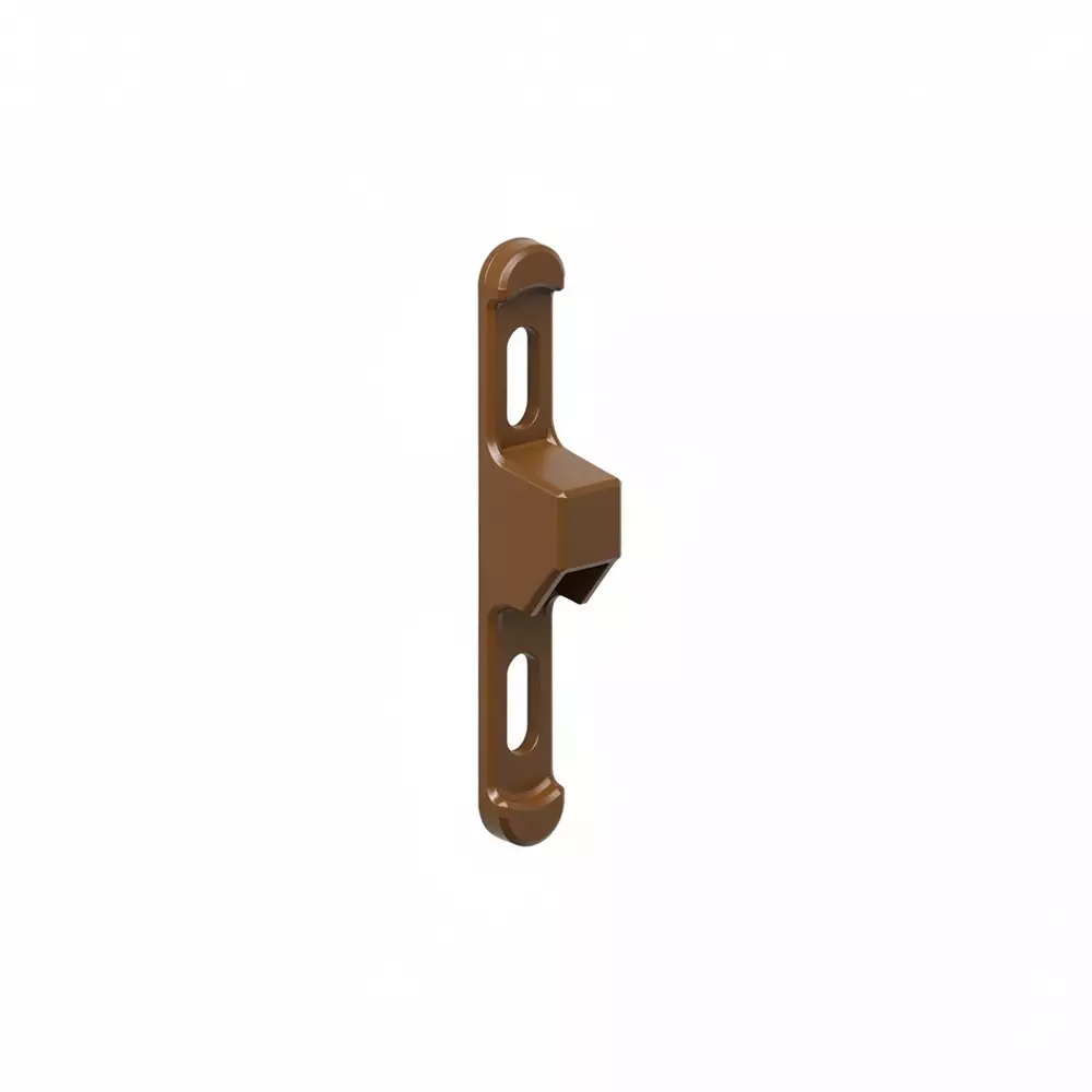 Ebco Sliding Window Latch Receiver Plate Brown Finish and Mazak Z Body, SWL4-C (Pack of 100)