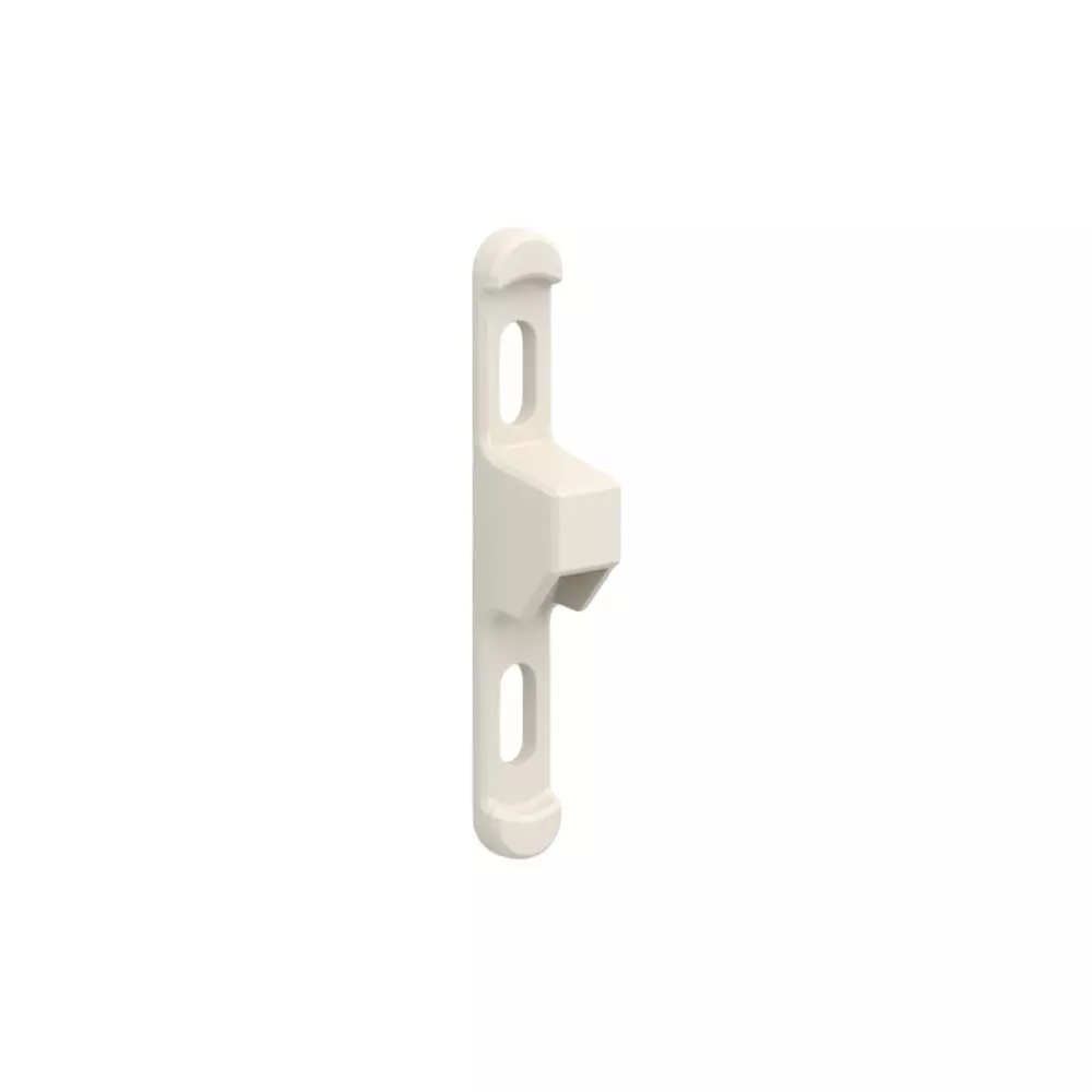 Ebco Sliding Window Latch Receiver Plate White Matt Finish and Mazak Z Body, SWL4-C (Pack of 100)