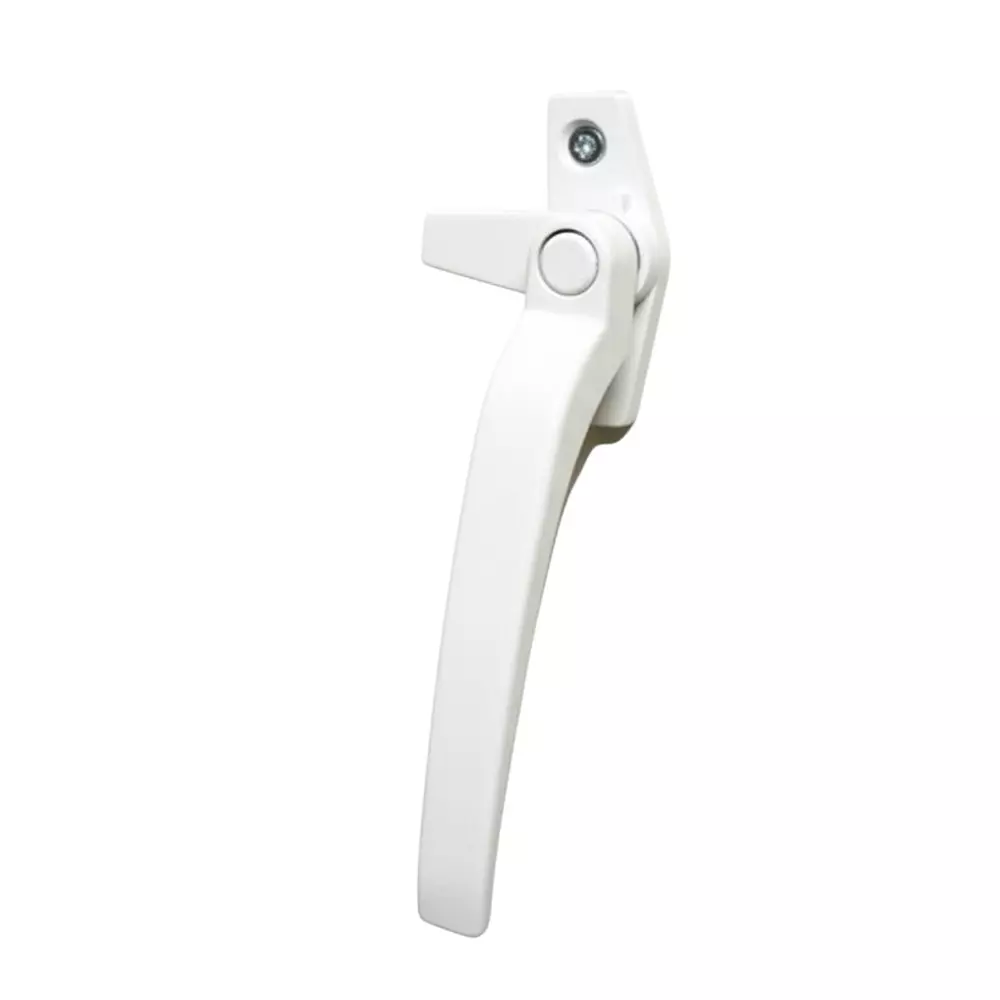 Ebco Window Handle Euro Type Window White Finish and Right Hand Movement, E-WH1-R