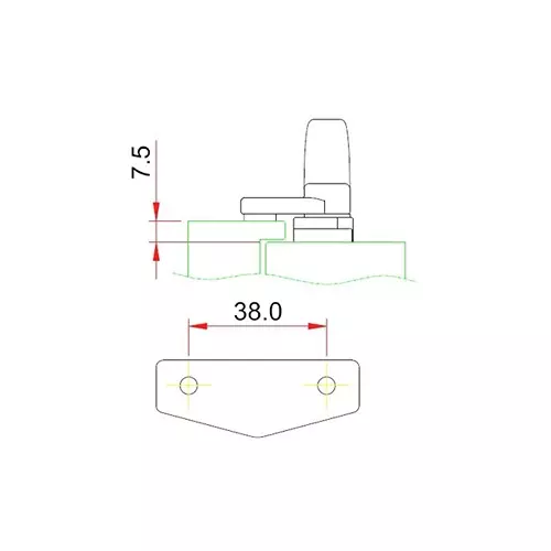 ebco-window-handle-euro-type-window-white-finish-and-right-hand-movement-e-wh1-r