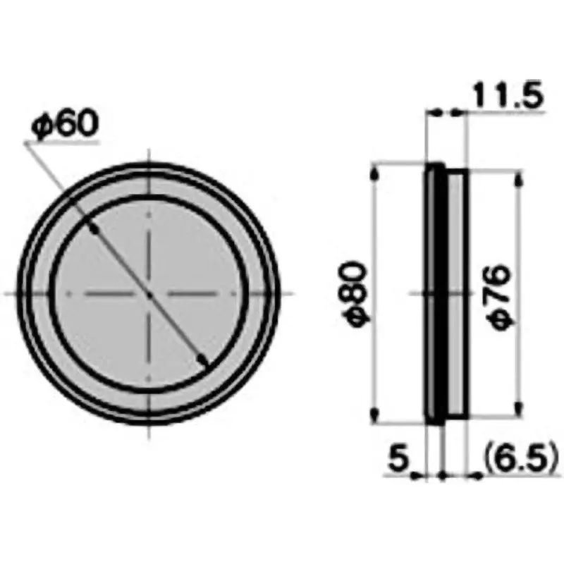 TAKIGEN Emergency Push Button Frame Ethylene Propylene Rubber, C-164-D-70
