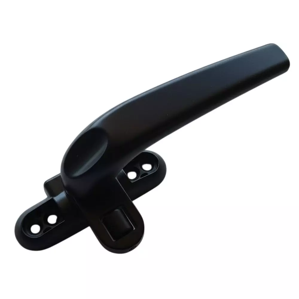 Ebco Aluminium Window Handle Deluxe2 Type Right Hand Black Finish and Size 40x40 mm, AWH-D2R