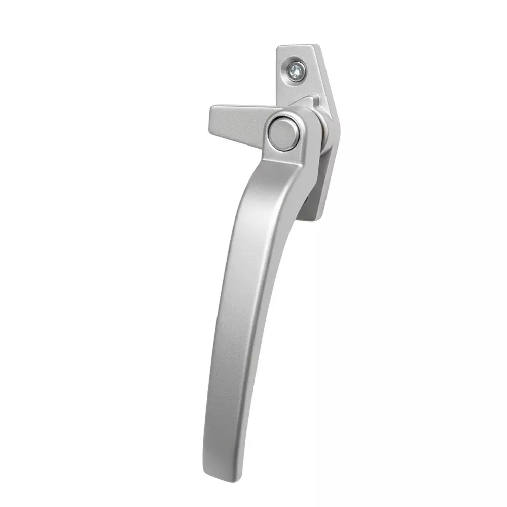 Ebco Window Handle Euro Type Silver Finish and Right Hand Movement, E-WH1-R