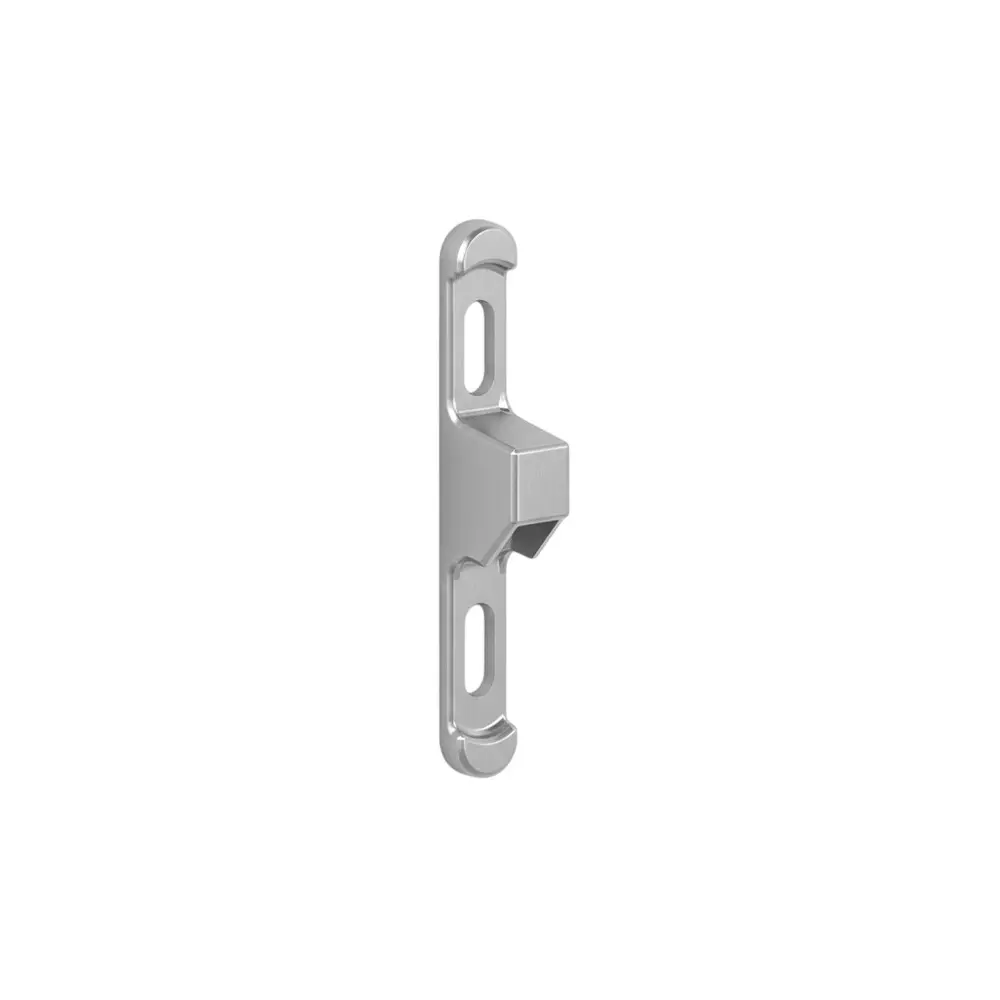 Ebco Sliding Window Latch Receiver Plate Silver Finish and Mazak Z Body, SWL4-C (Pack of 100)
